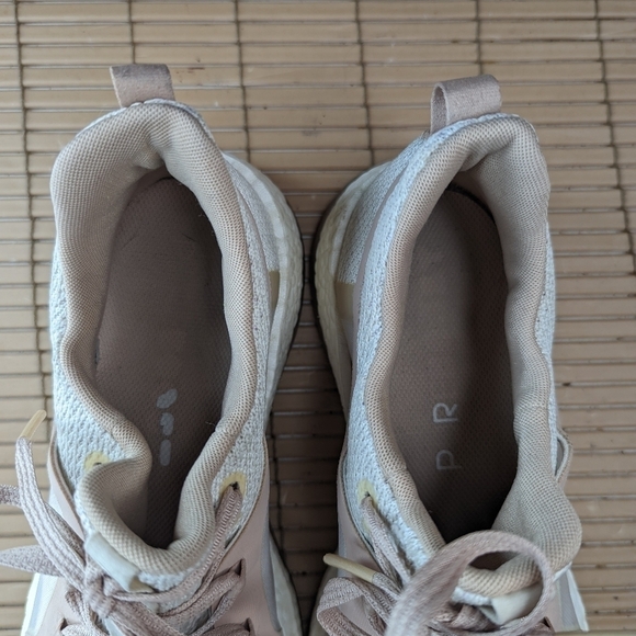 Adidas Pure Boost X Womens Size 9 Athletic Running Shoes Tan Pink BB6092 - Picture 7 of 11